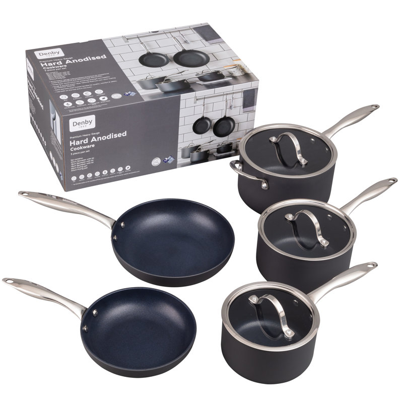 Denby 5 Piece Stainless Steel Cookware Set Wayfair.co.uk